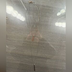 Express Silver and Gold Tone Necklace